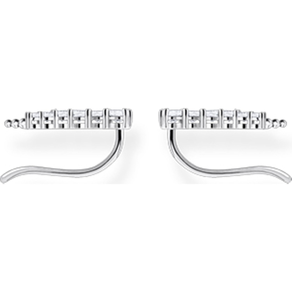 Thomas Sabo Boucles d'oreilles à fermoir à poussette 925 Argent Boucles d'oreilles