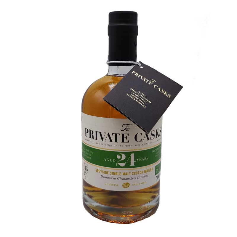 Speyside Single Malt Scotch Whisky Distilled at Glentauchers Distillery Single Cask, 24 Jahre, (500 ml) # 1900017 Rumfass gereift