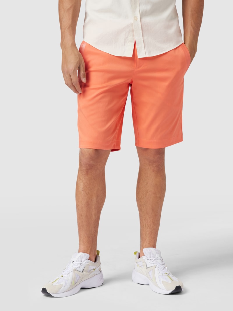 Slim Fit Shorts mit französischen Eingrifftaschen Modell 'Liem' in koralle