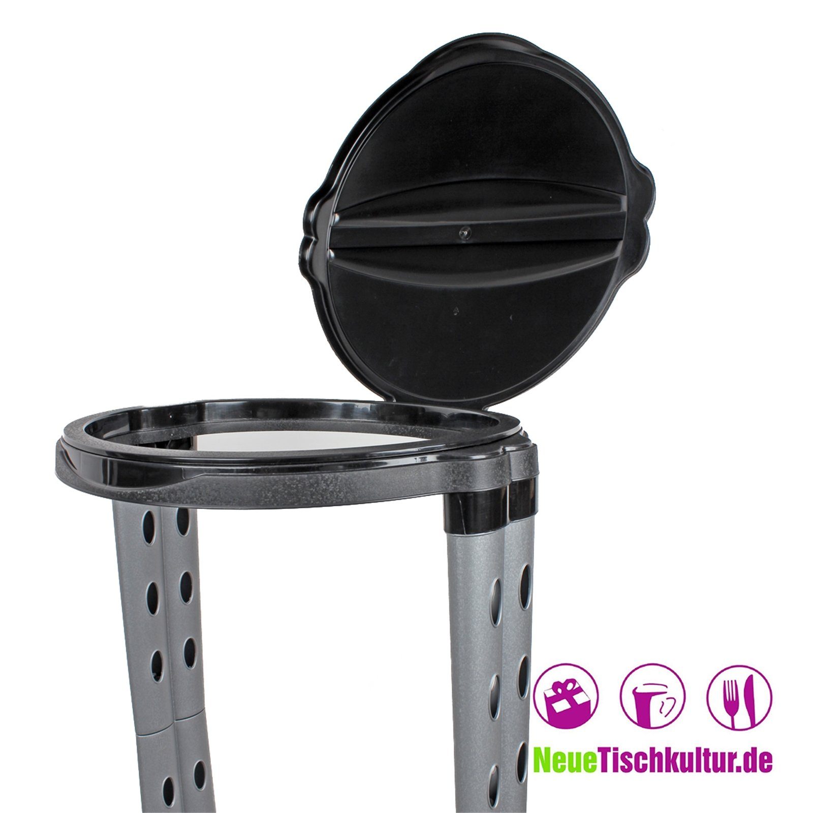 HTI-Living Müllsackständer Ständer für Abfallsack/Müllsack schwarz-grau