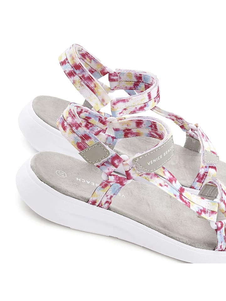 Venice Beach Sandale in hellgrau-rosé günstig kaufen 38