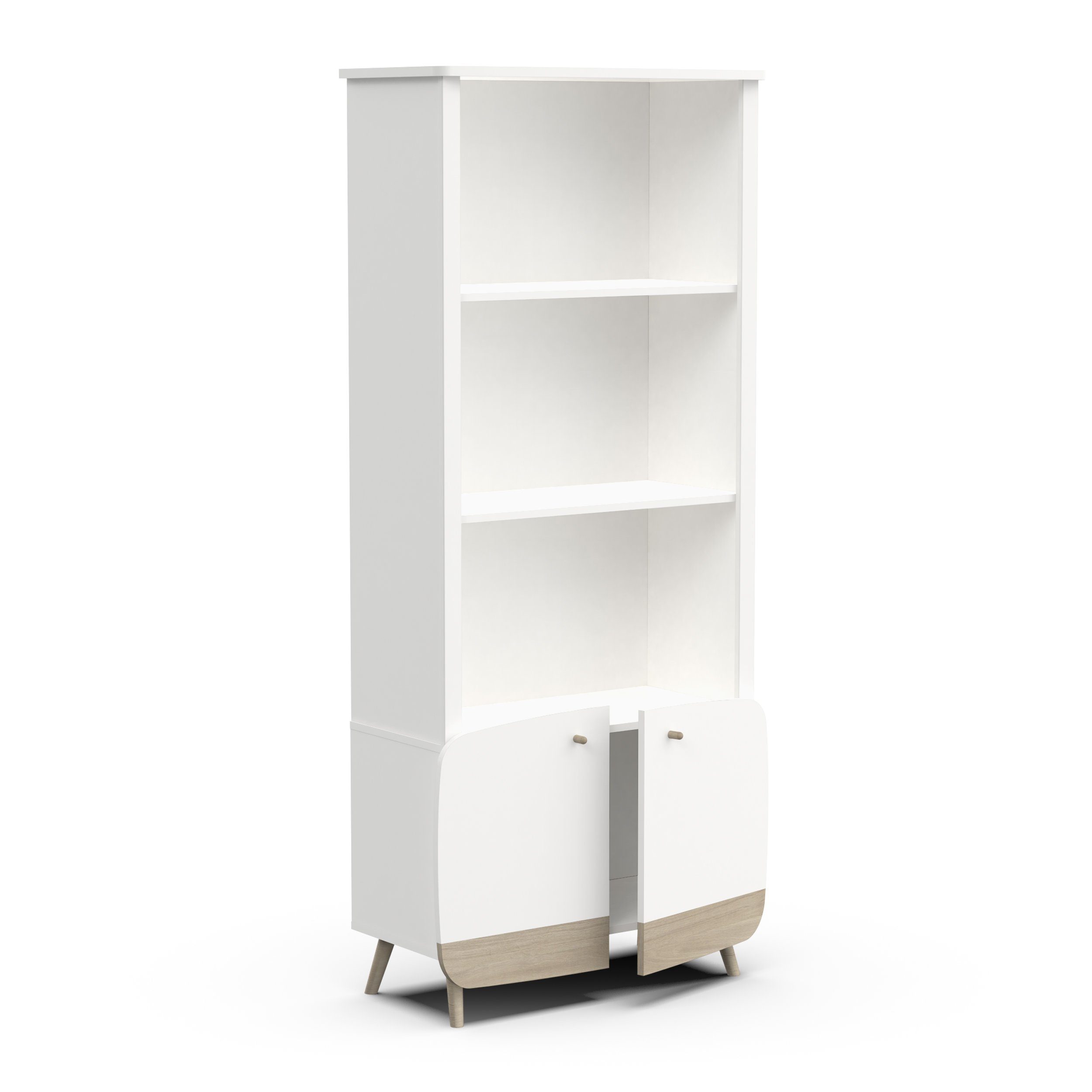habeig Kinderregal Kinderschrank Kommode Bücherregal blau weiß Holz 177cm, besonders stabil
