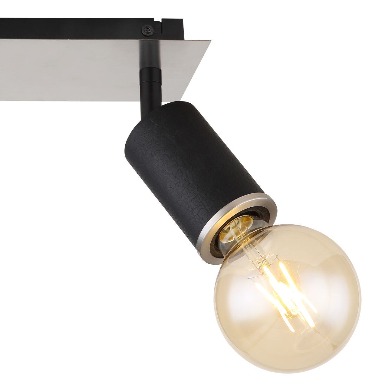 Globo Lighting - JOSEBA - Strahler Metall schwarz matt, 2x E27