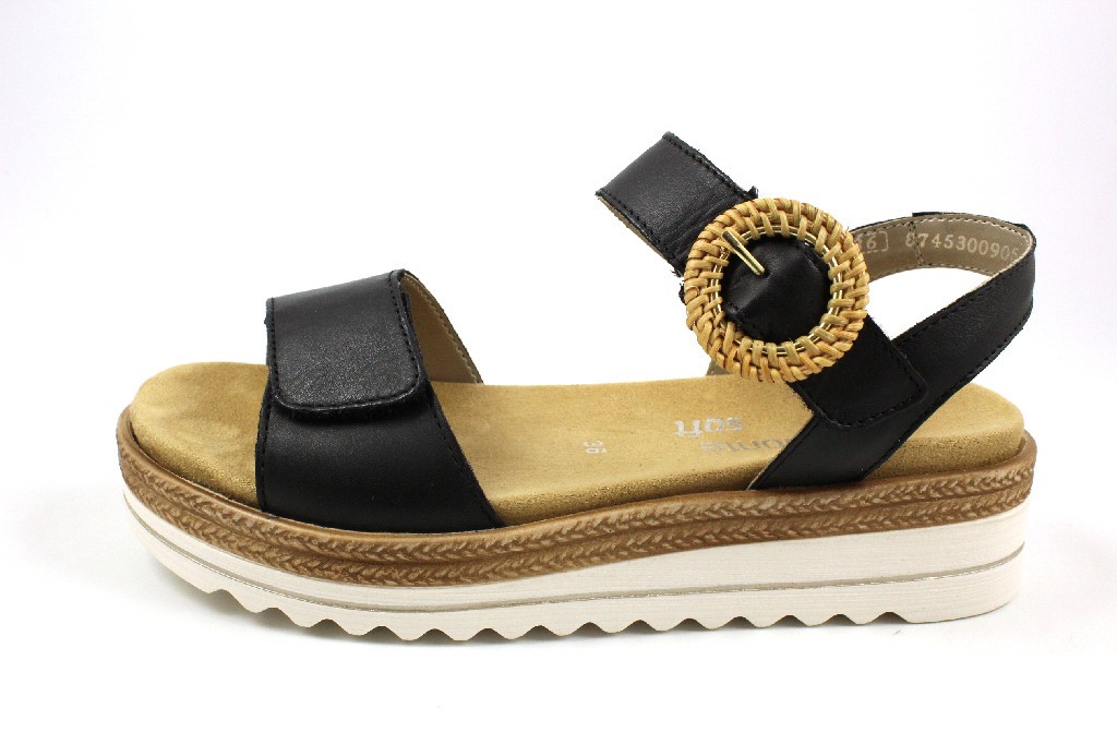 REMONTE Klassische Sandalen schwarz Odeon