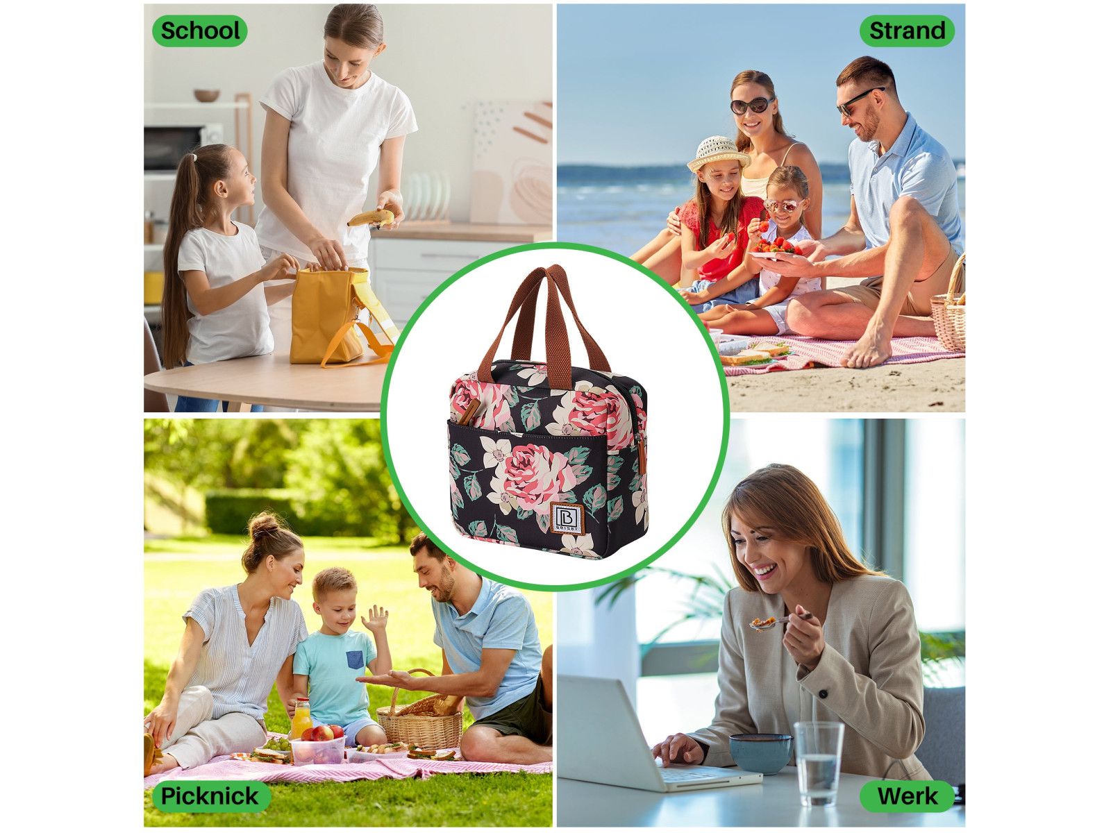 Brisby Blumen 4 Liter Kühltasche