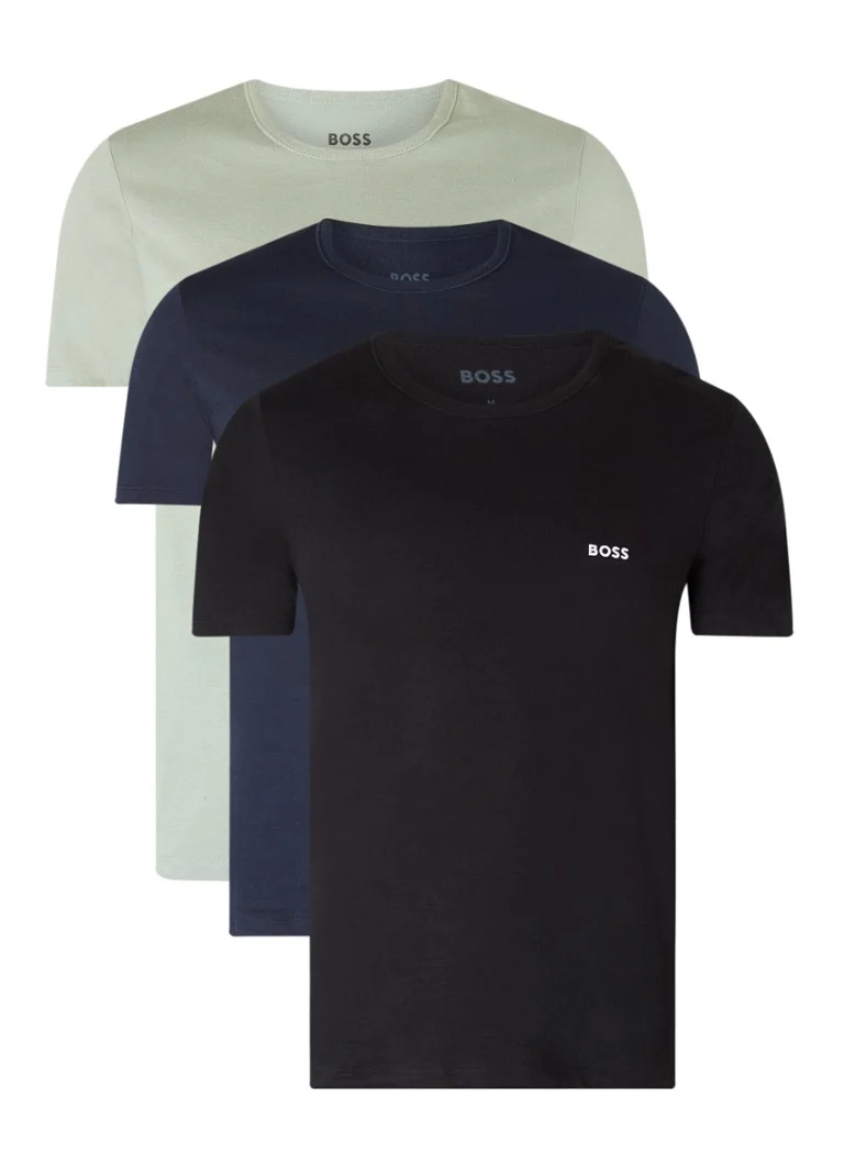 HUGO BOSS  T-shirt met logo in 3-pack
