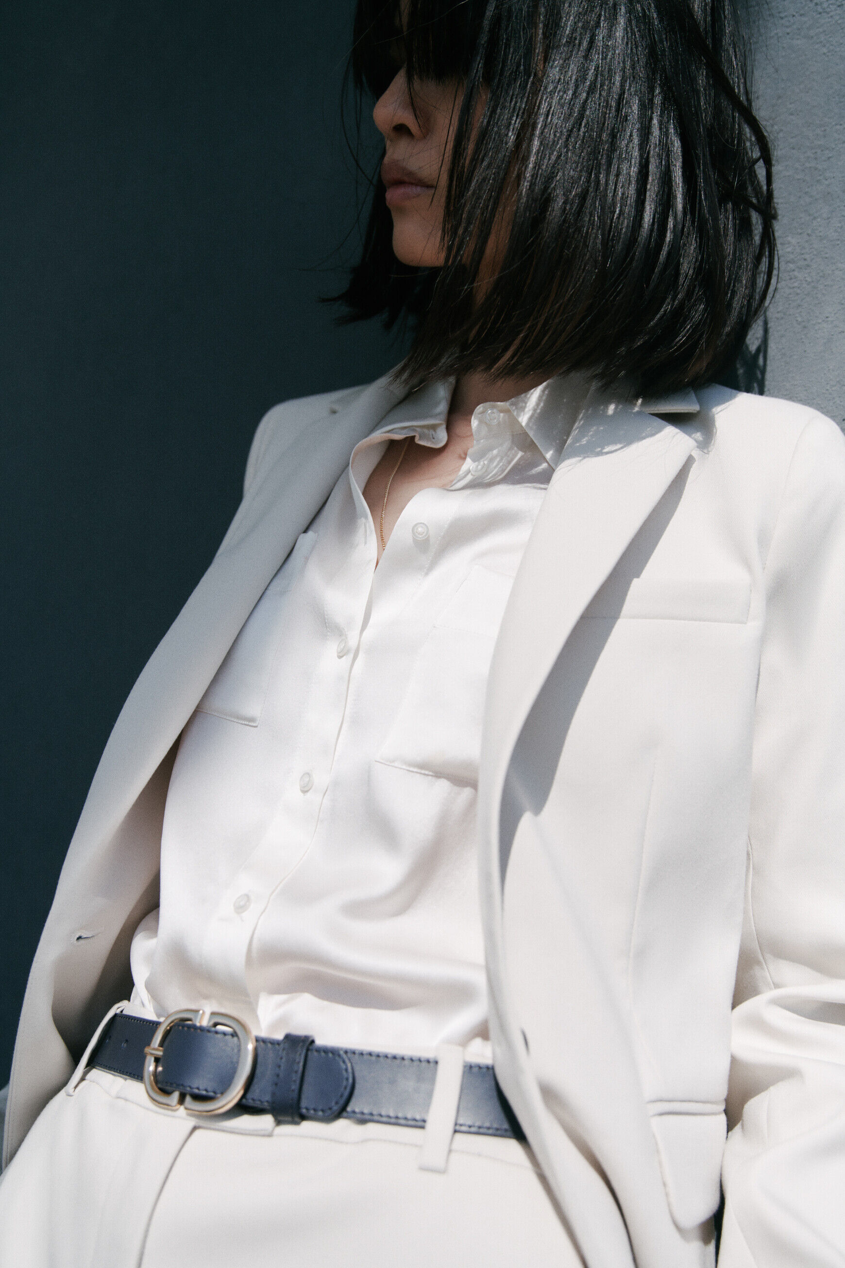 Veste violette beige femme