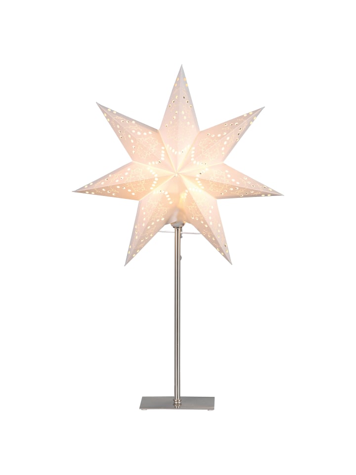 STAR Trading Stern-Tischleuchte Sensy, weiß, 34x55cm, B-Deal in Weiß günstig kaufen onesize