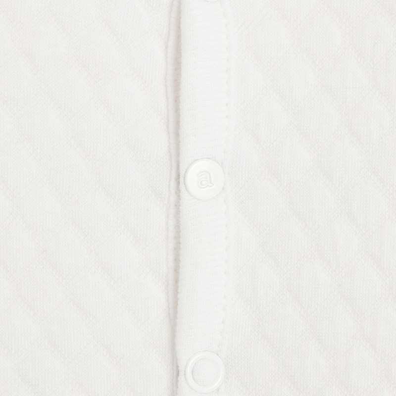 Cardigan matelassé bébé en coton bio blanc Absorba
