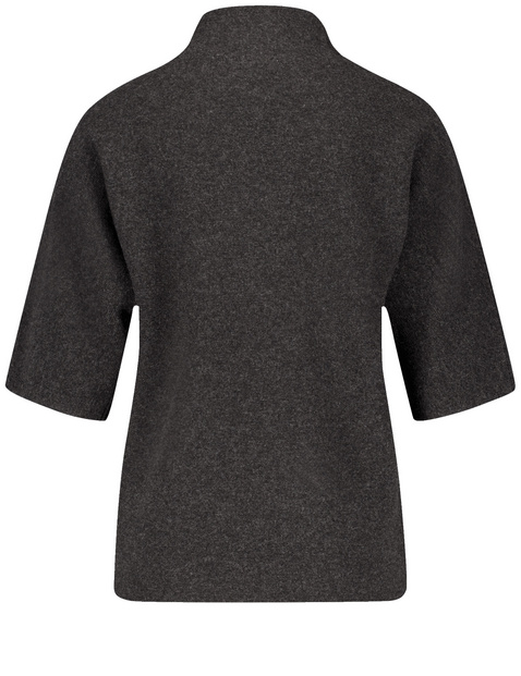 Kurzarmpullover mit Kaschmiranteil