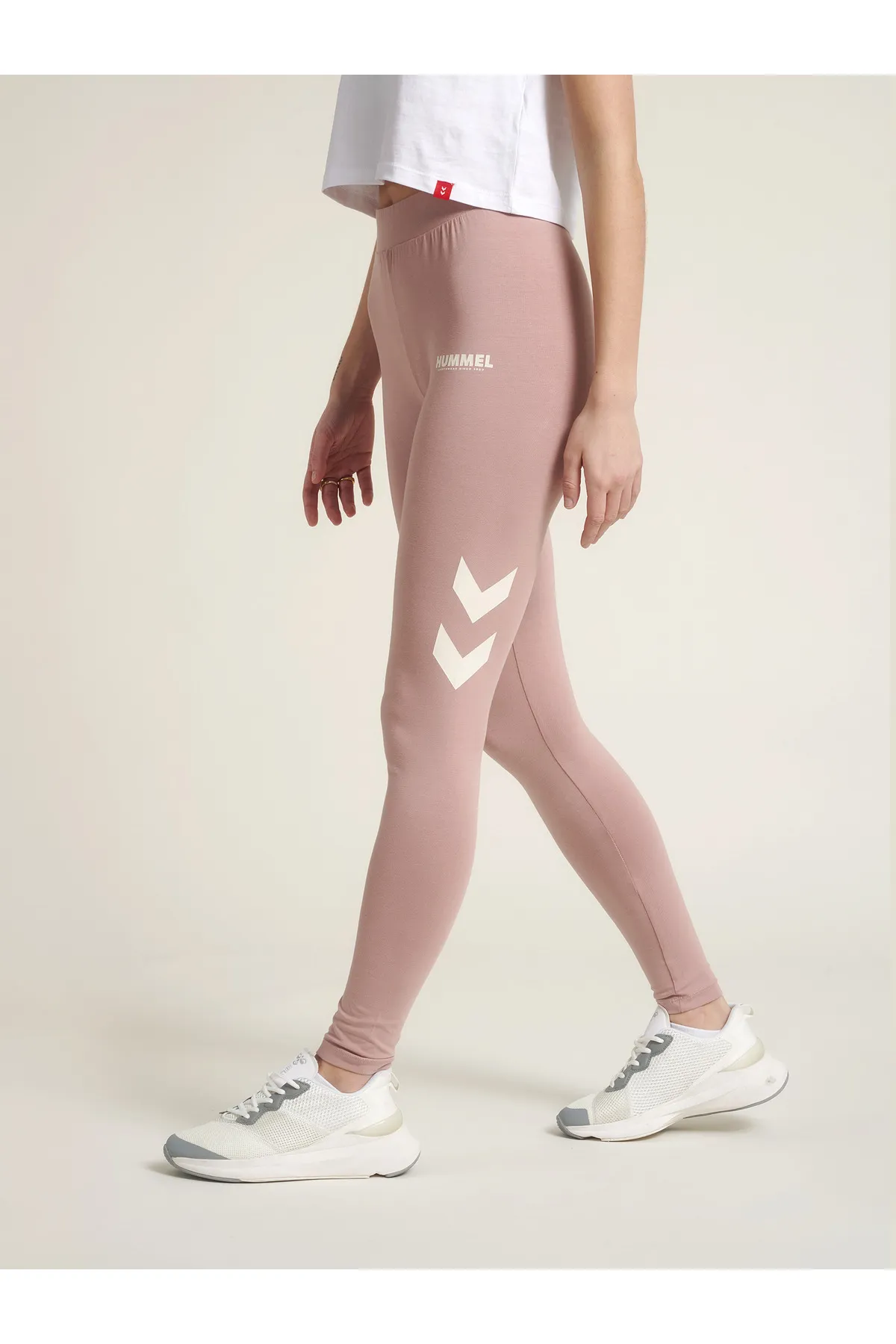 hummel  Sport-Leggings - Rosa - Mittlerer Bund