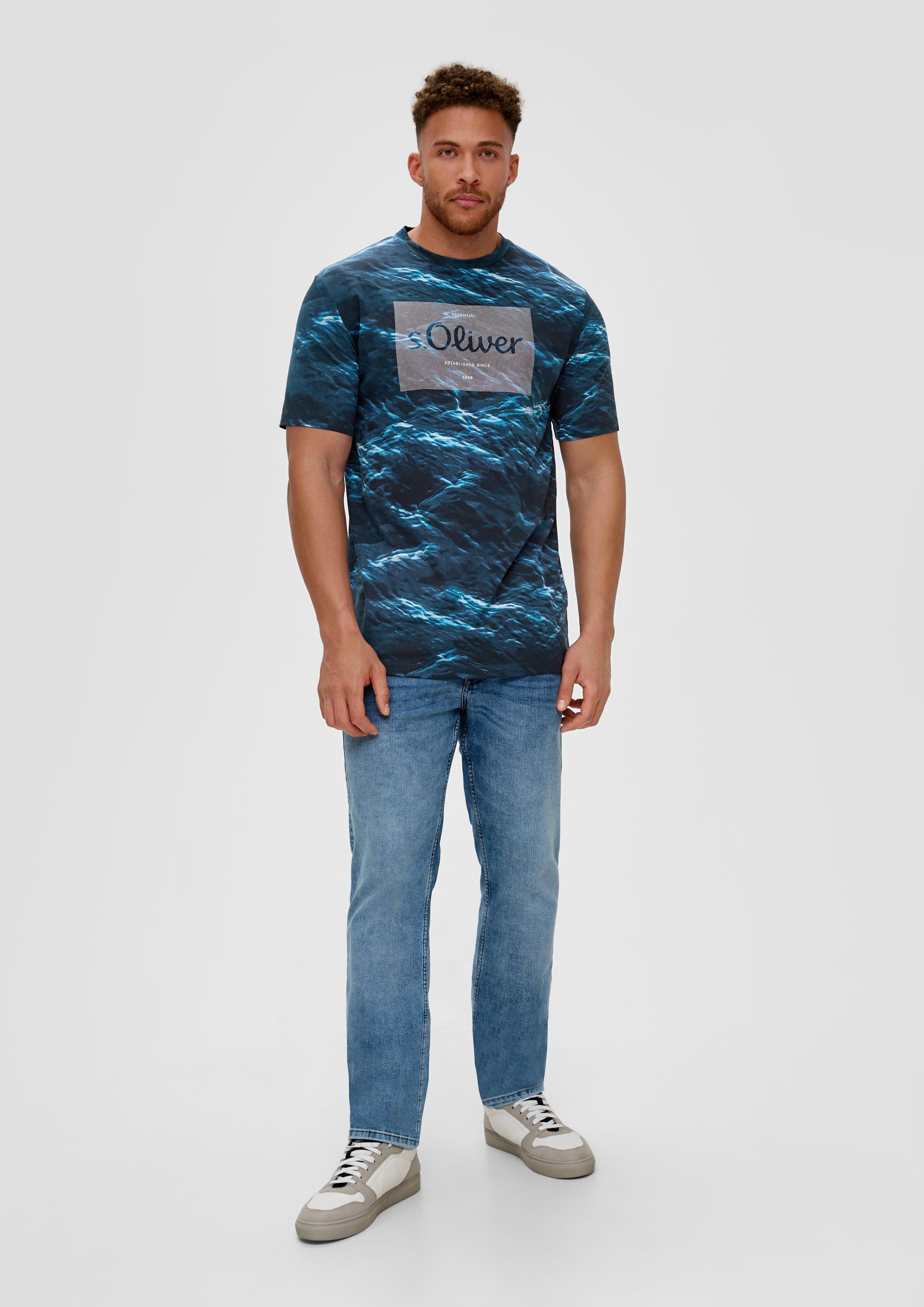 T-Shirt aus Baumwollstretch  2139667-69F1