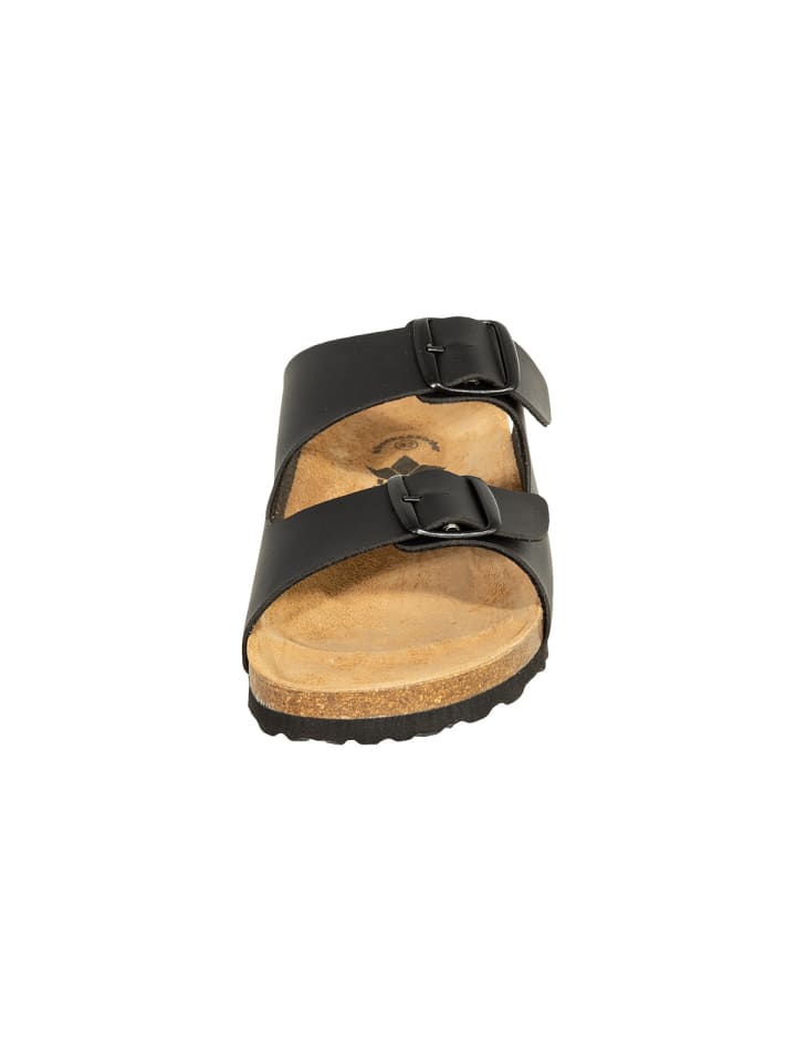 SALIHA Hausschuhe ® Bioline-Pantolette in schwarz günstig kaufen