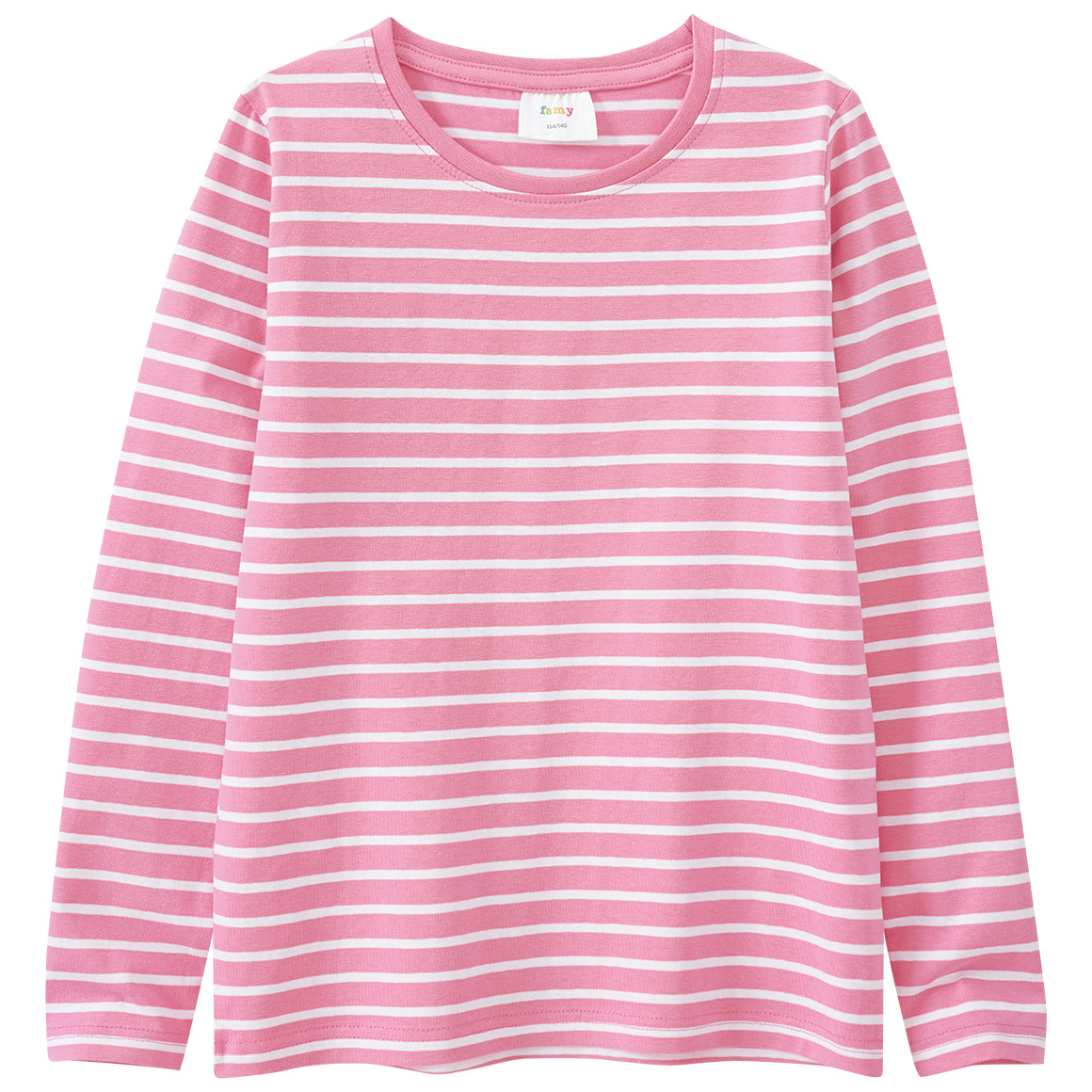 2 Mädchen Langarmshirts im Basic-Style