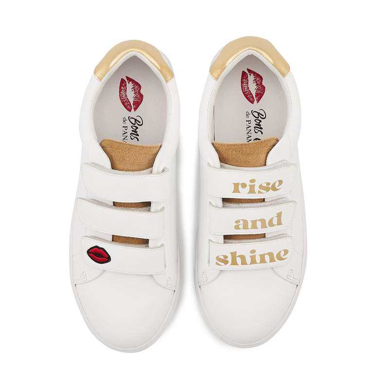 Baskets en cuir Edith rise and shine