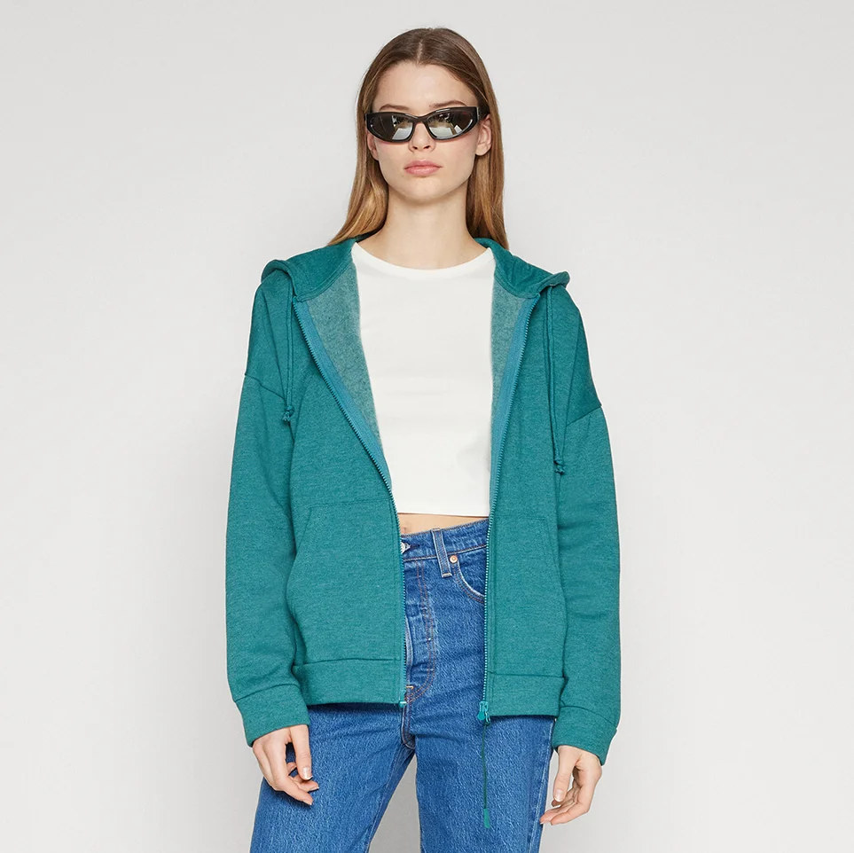 Even&Odd CHAQUETA BÁSICA OVERTamañoD CON CAPUCHA Y CREMALLERA ADAPTABLE - Sudadera con cremallera