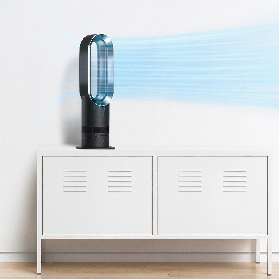 DYSON Tischventilator AM09 Hot+Cool Ventilator Heizlüfter Weiß/Silber