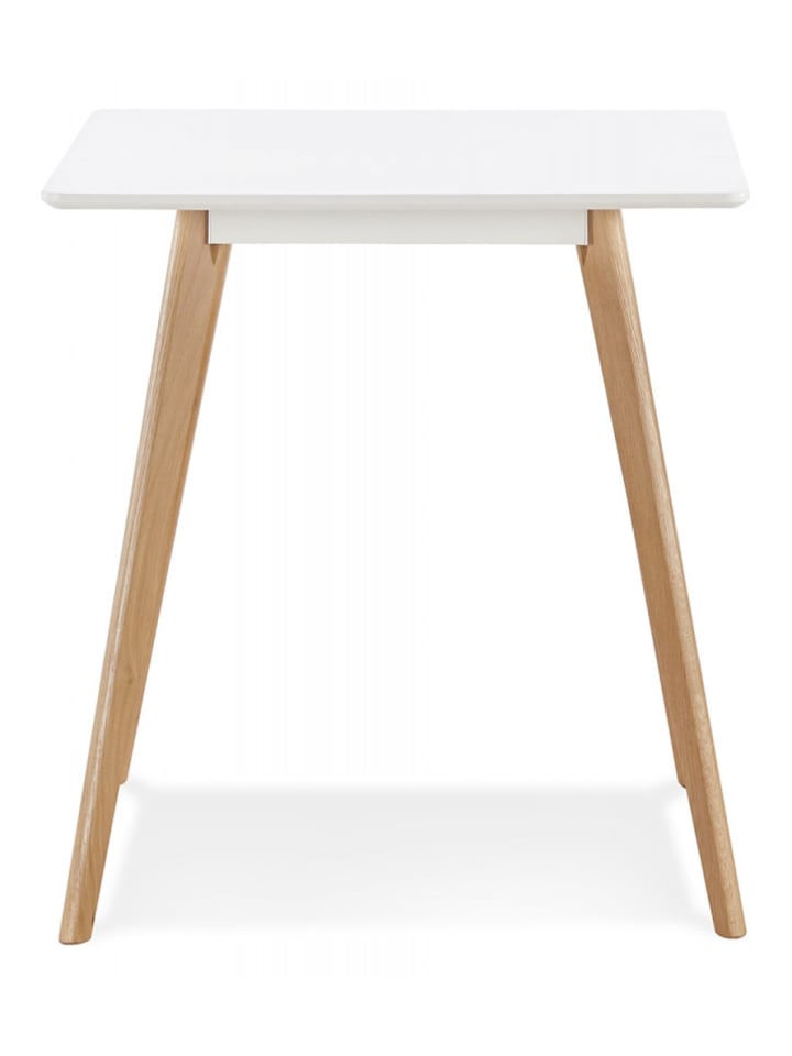 KADIMA DESIGN Esstisch Quadratisch Holz Weiß | Modern Skandinavisch in Weiß günstig kaufen onesize