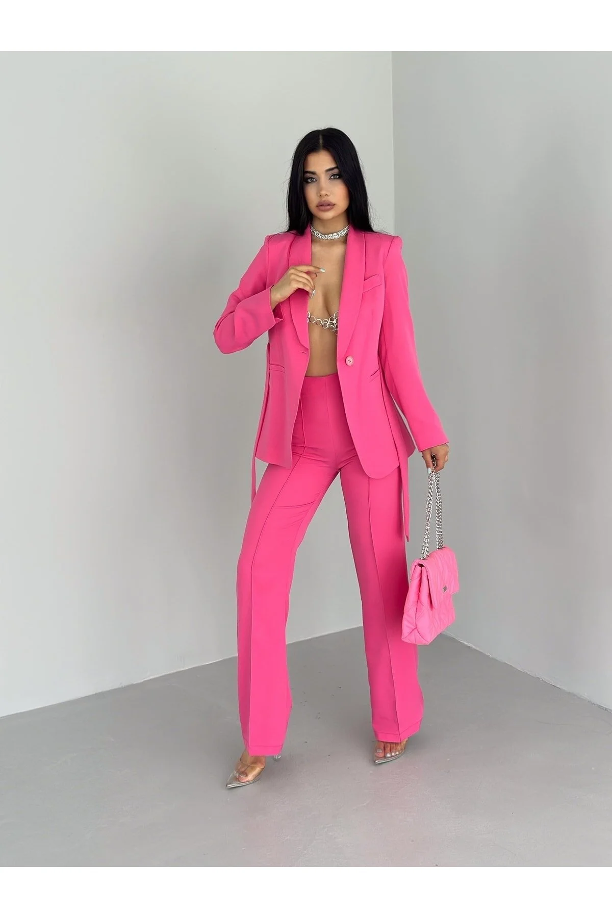 ZF BUTİK  Set aus Jacke und Hose mit Gürtel
