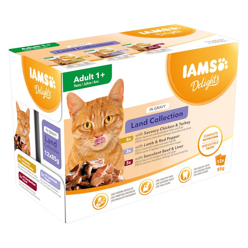 IAMS Delights Adult Land Mix in Sauce zu TOP-Preisen | bitiba %