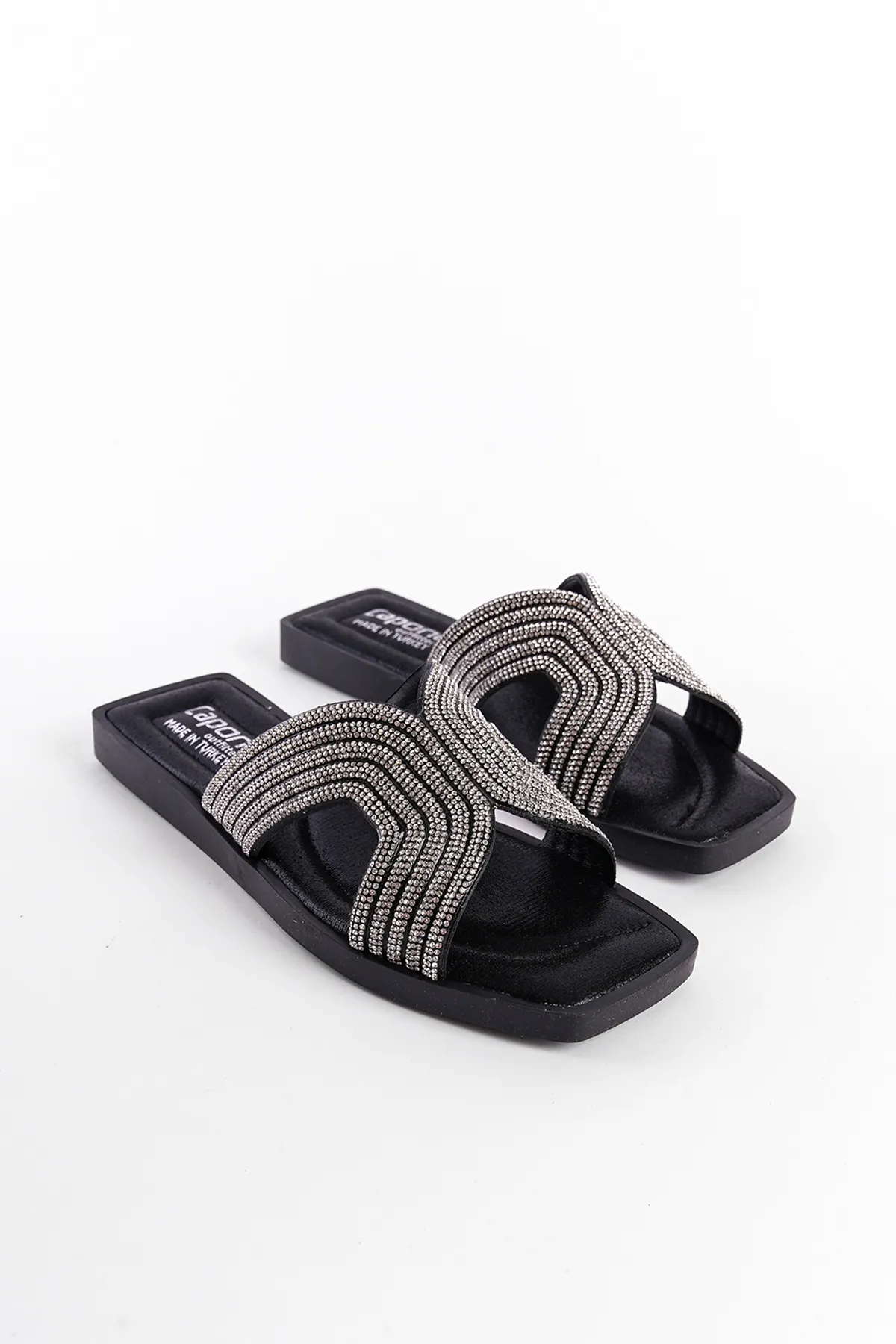 Capone Outfitters  Pantolette - Schwarz - Flacher Absatz