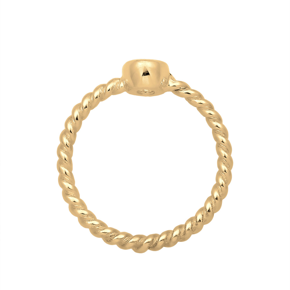 Elli PREMIUM Elli PREMIUM Bague Verlobung Topas Edelstein Gedreht 925er Silber Bague