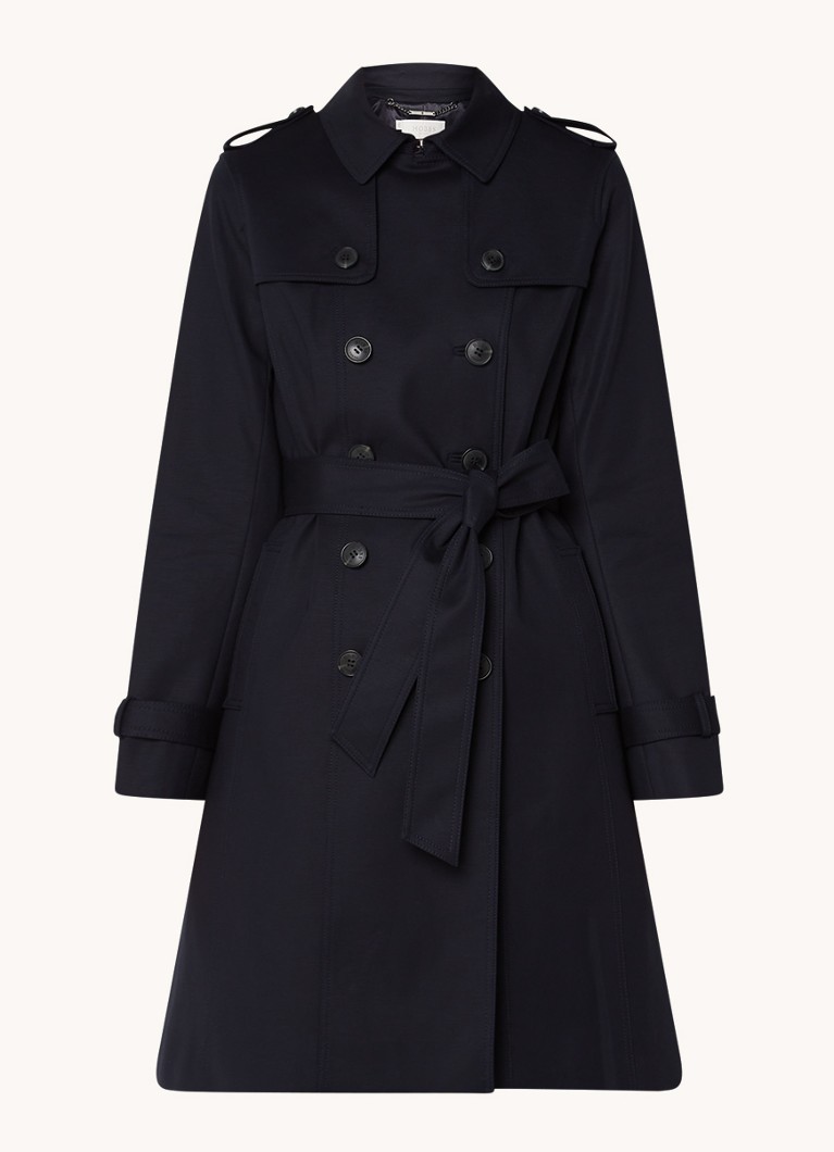Gabardina cruzada Hobbs Saskia con bolsillos laterales