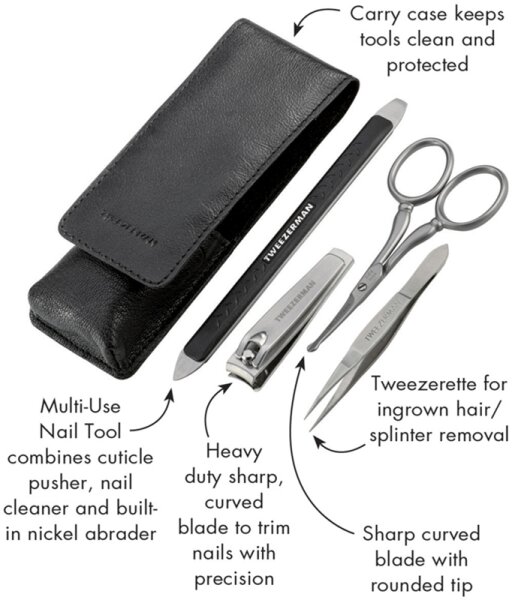 Tweezerman Herren Pflegeset Maniküre-Set