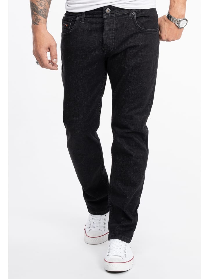 Rock Creek Jeans Straight Leg in Schwarz günstig kaufen