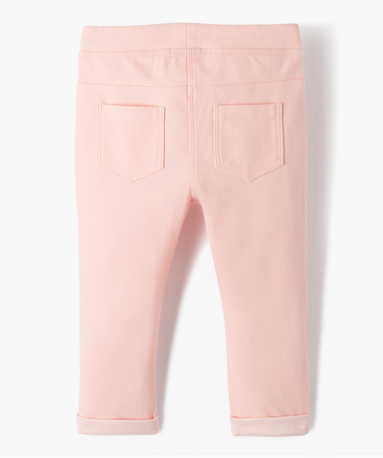 Jegging bébé fille à taille réglable rose | GEMO