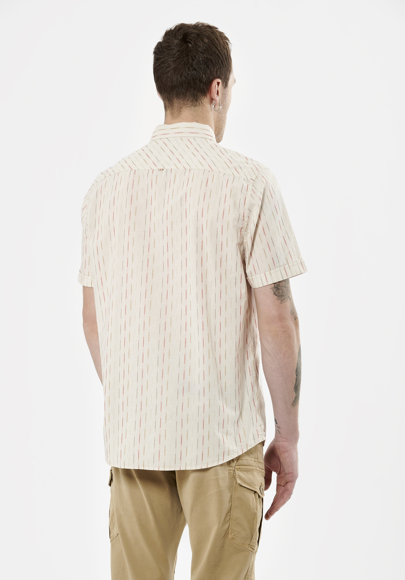 MILAN  Chemise beige Homme en 100% coton
