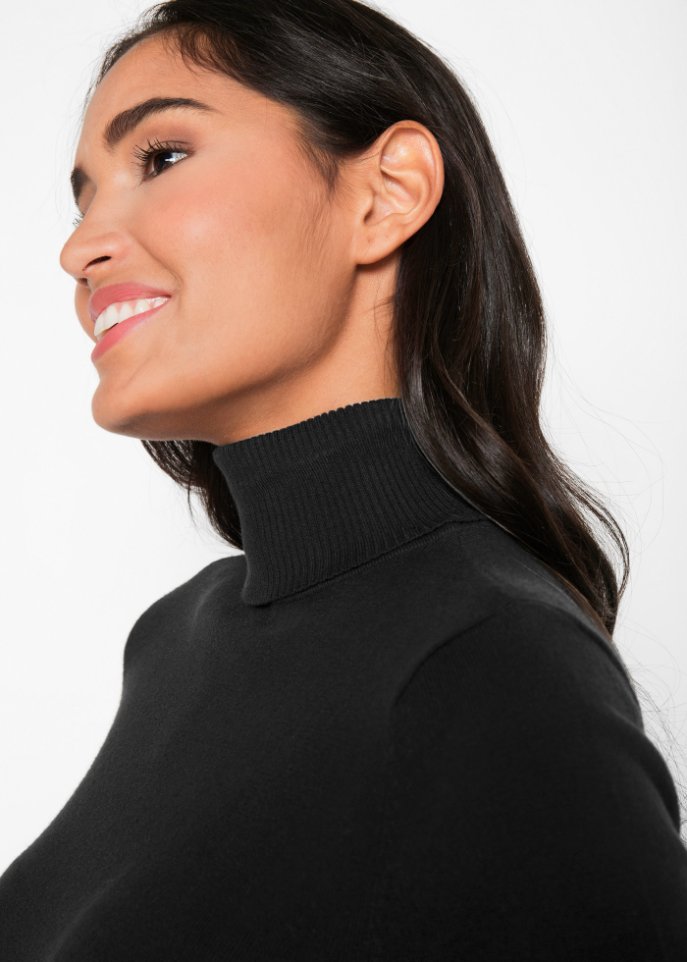 Basic Rollkragenpullover