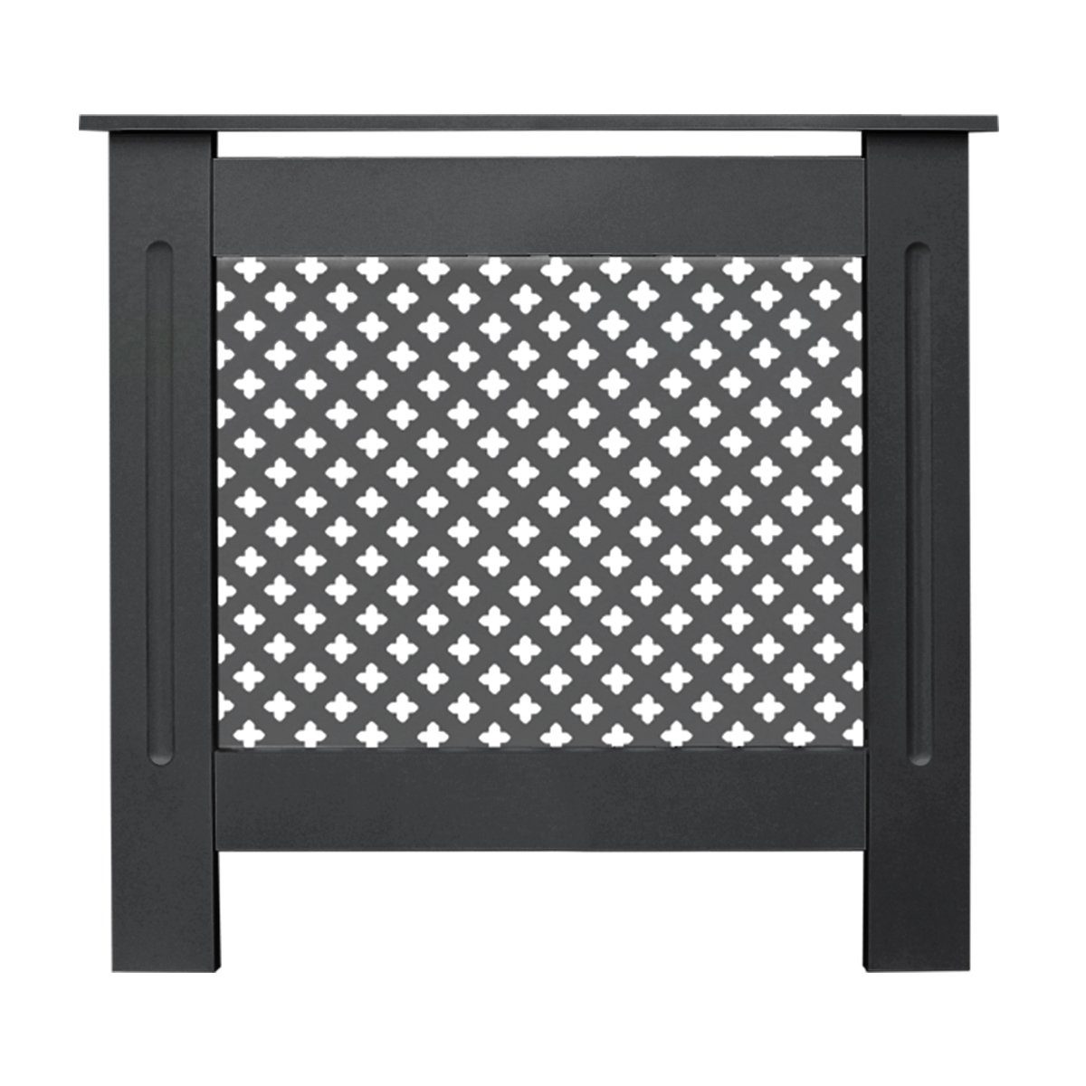 ML-DESIGN Heizungsverkleidung Wabenmuster Heizungsverkleidung Heizkörperabdeckung Heizungsabdeckung, Zubehör für Heizkörper, Anthrazit 78x19x82cm MDF lackiert