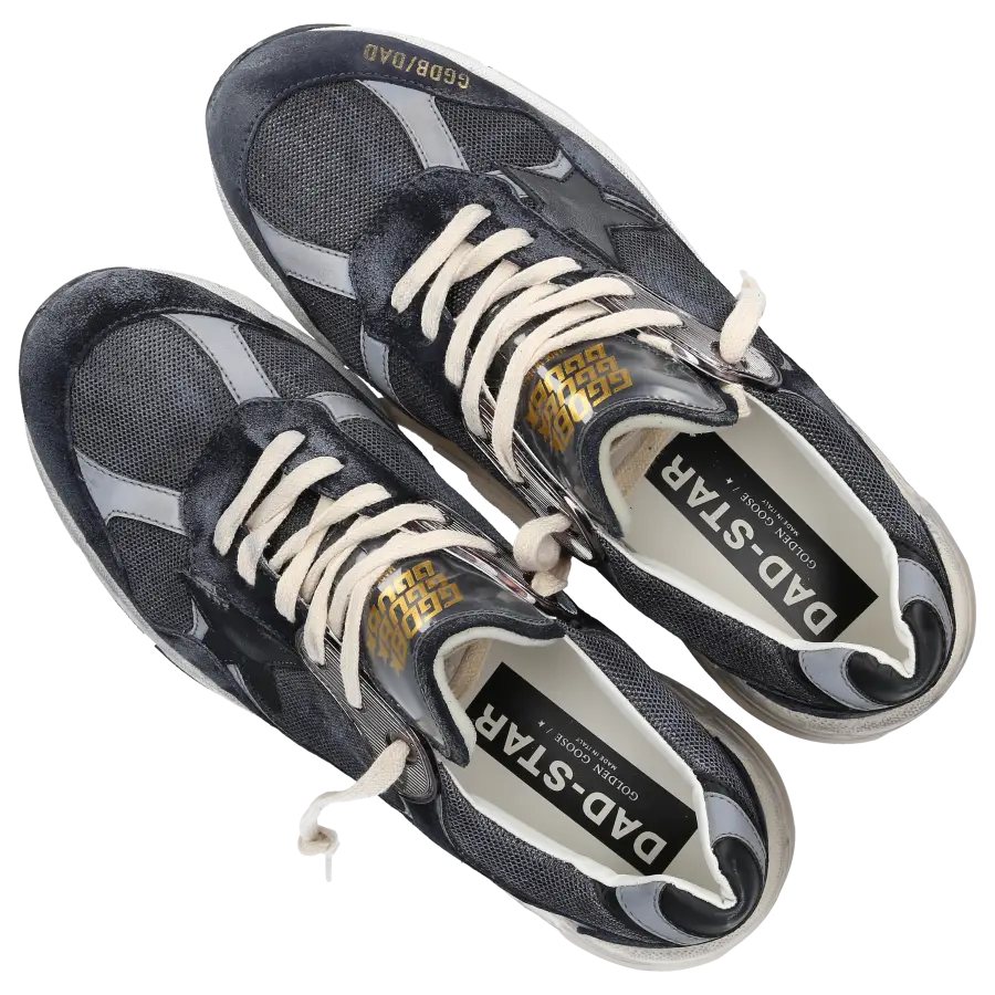 Golden Goose - Sneaker low RUNNING DAD Veloursleder Textil - blau