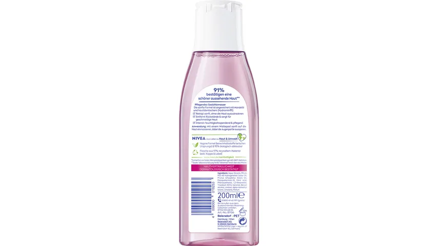 NIVEA Pflegendes Gesichtswasser Trockene und Sensible Haut 200 ml