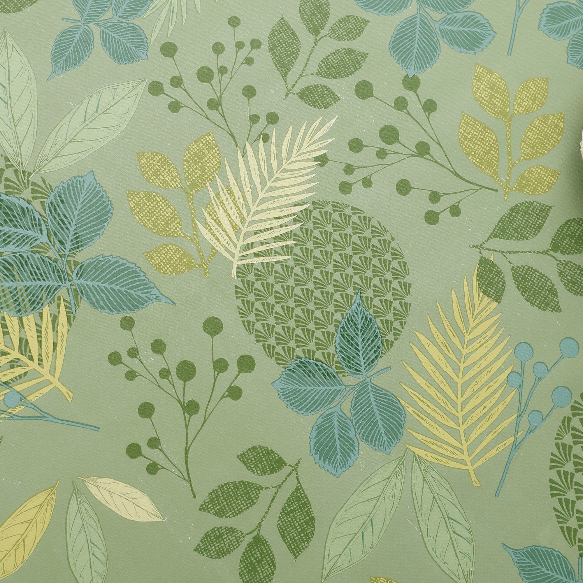 Nappe toile cirée imprimée Feuillages
