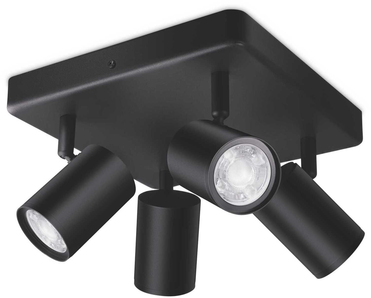 WiZ LED Deckenspots IMAGEO, Leuchtmittel wechselbar, warmweiß - kaltweiß, Millionen Farben und dynamische Lichtmodi