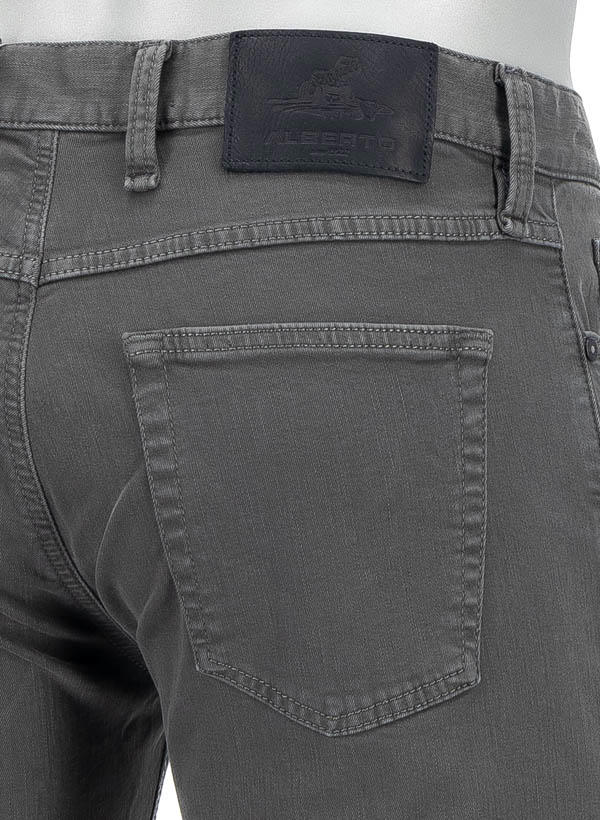 Alberto, Jeans Pipe, Regular Fit, Baumwolle T400®, grau
