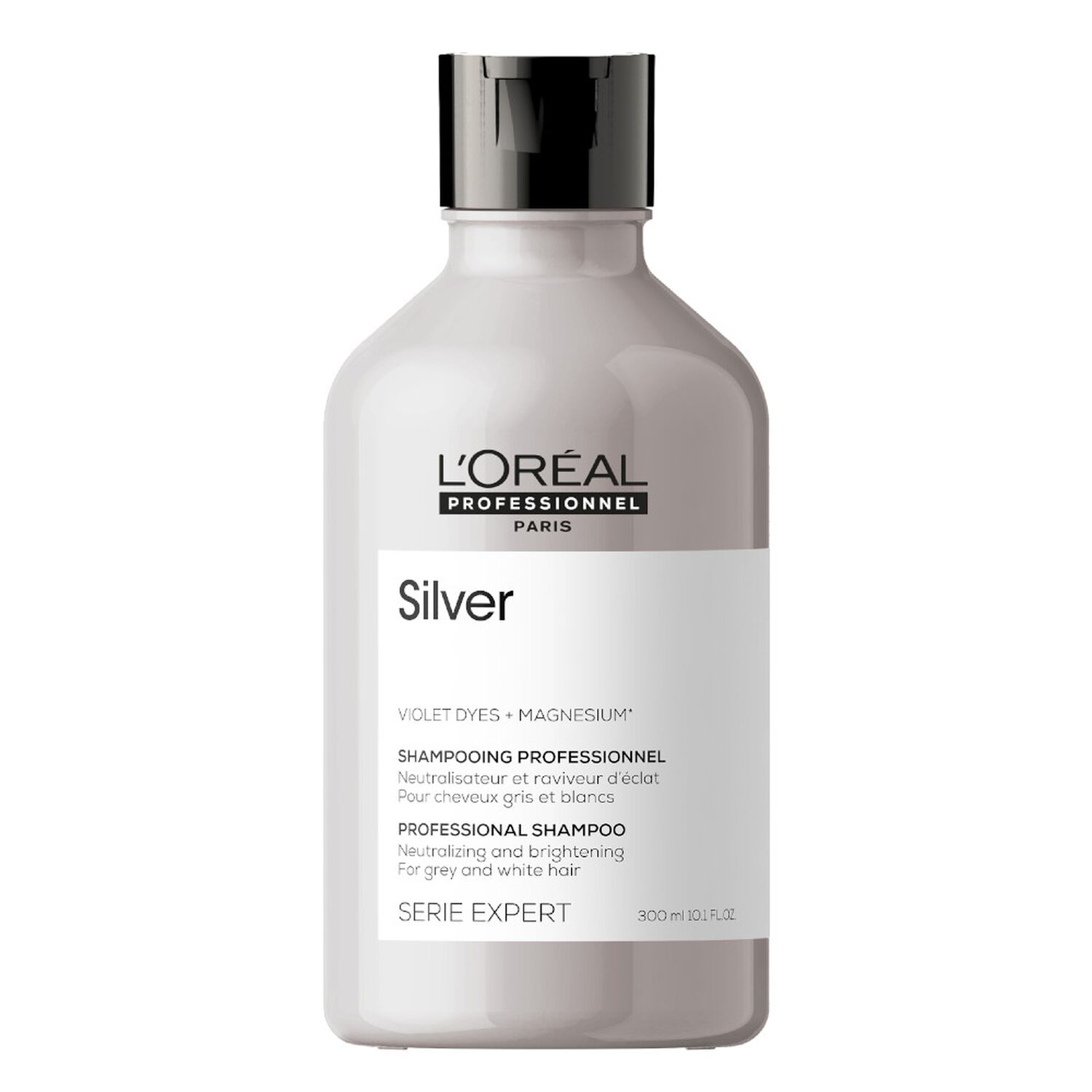 l'oréal professionnel Silver Shampoing Déjaunisseur pour Cheveux Gris et Blancs