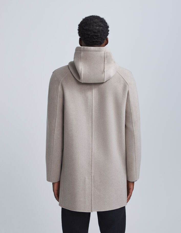 Manteau vison zippé à capuche Homme