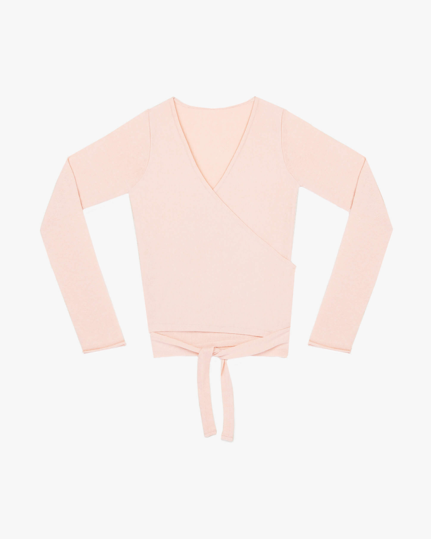 Long sleeved wrap-over