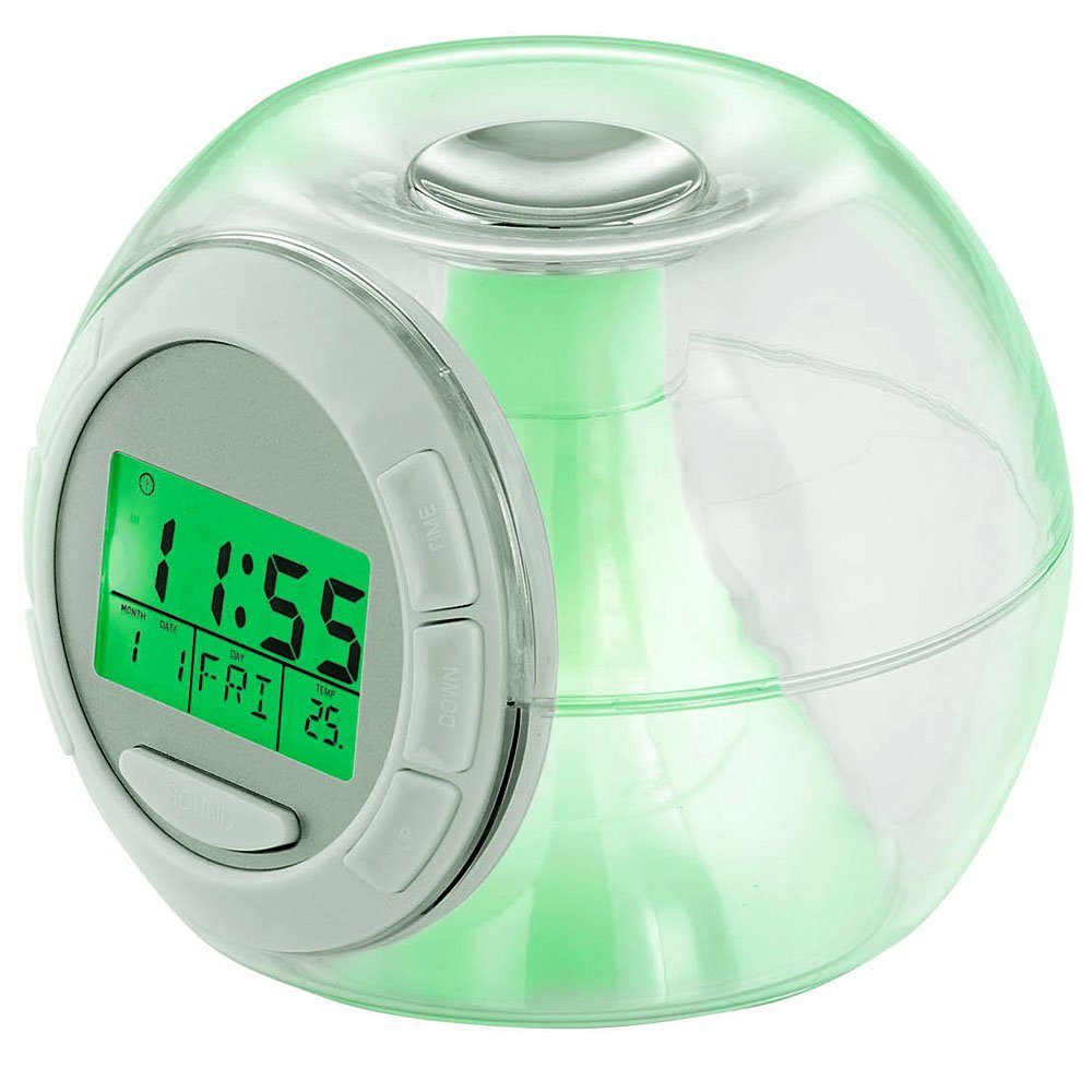 EGLO Radio (Eleganter LED Wecker Nacht Tisch RGB Uhr Farbwechsel Natur Töne Eglo)