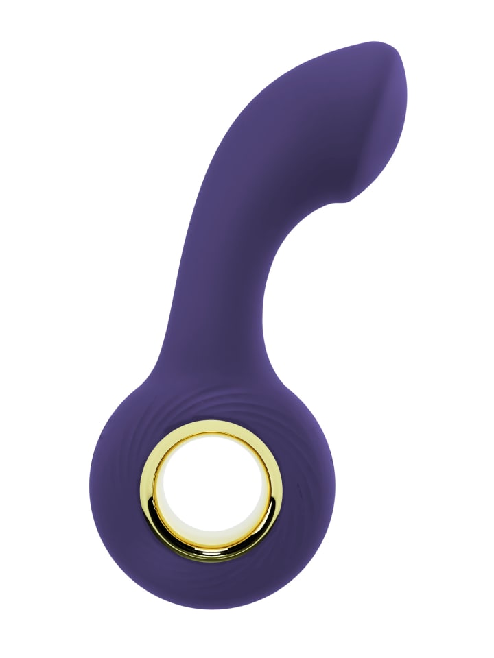 Sweet Smile Vibrator Vibrating G-&P-Spot Massager in lila günstig kaufen 13,5 cm