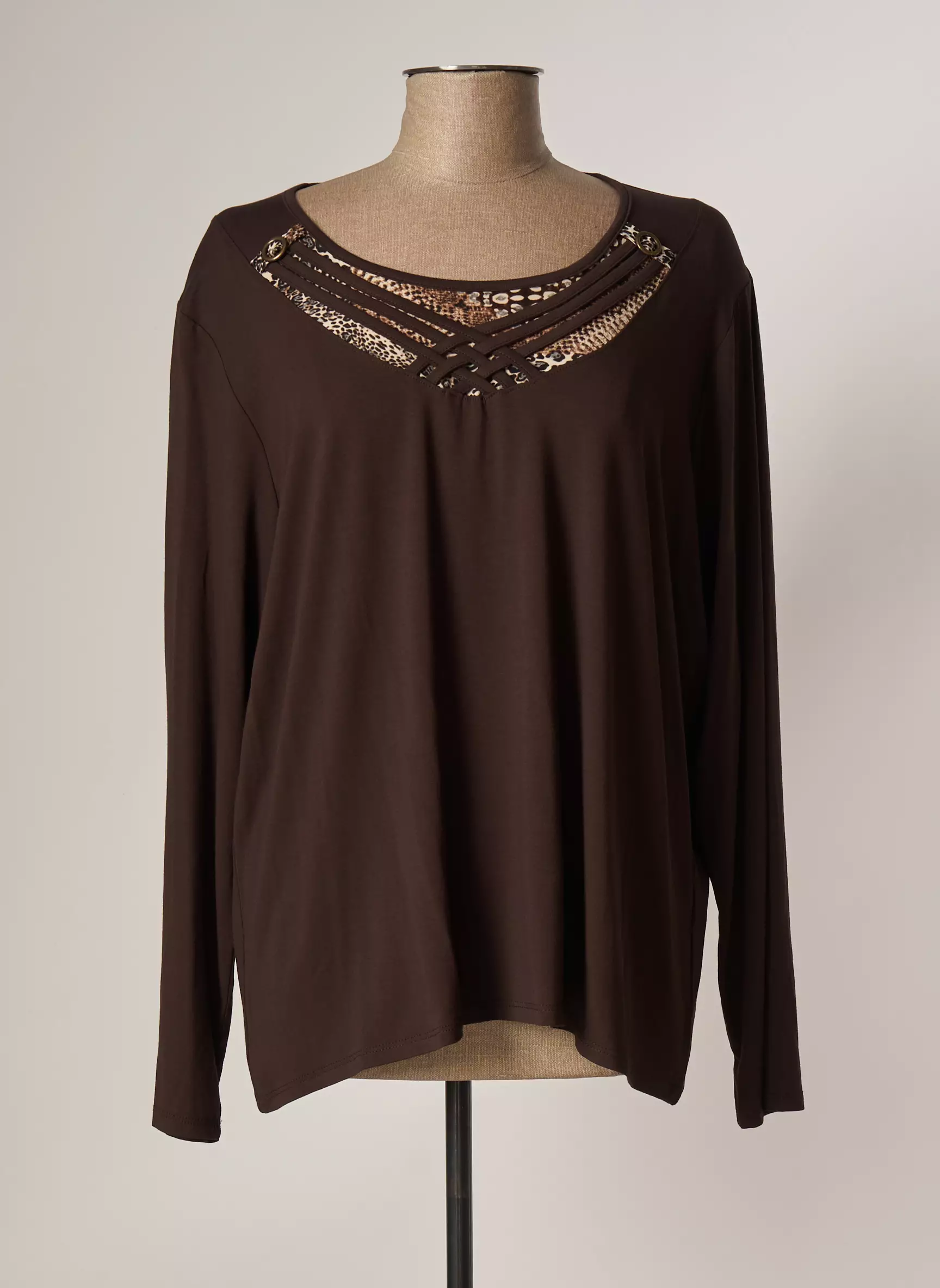Unica Plus Tshirts Femme couleur marron