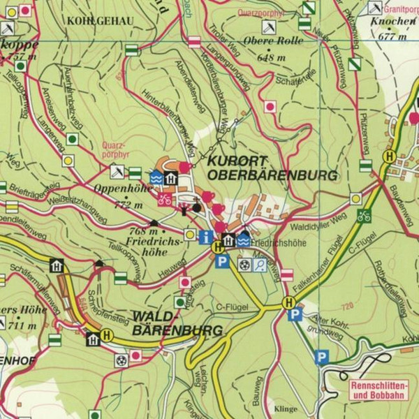 Osterzgebirge zwischen Dippoldiswalde und Teplice 1 : 33 000 - Wanderkarte