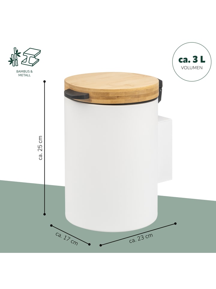 bremermann Wand-Kosmetikeimer 3L Weiß günstig kaufen onesize