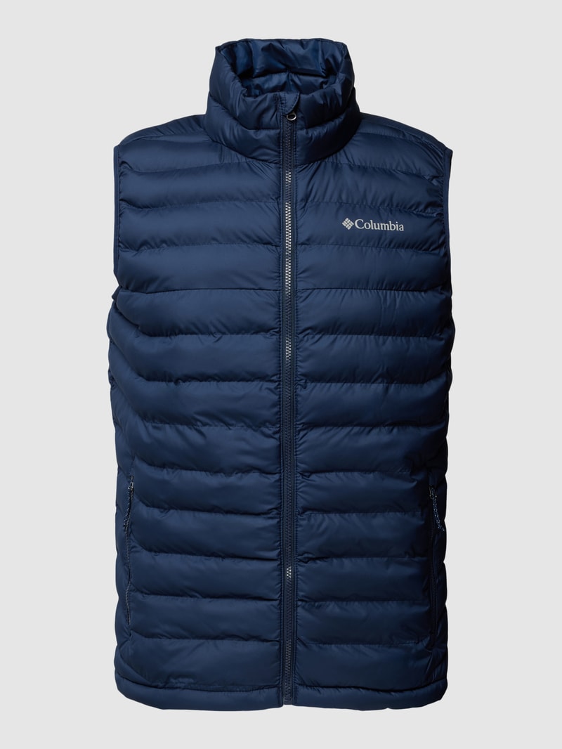 Steppweste mit Stehkragen Modell 'Powder' in marineblau