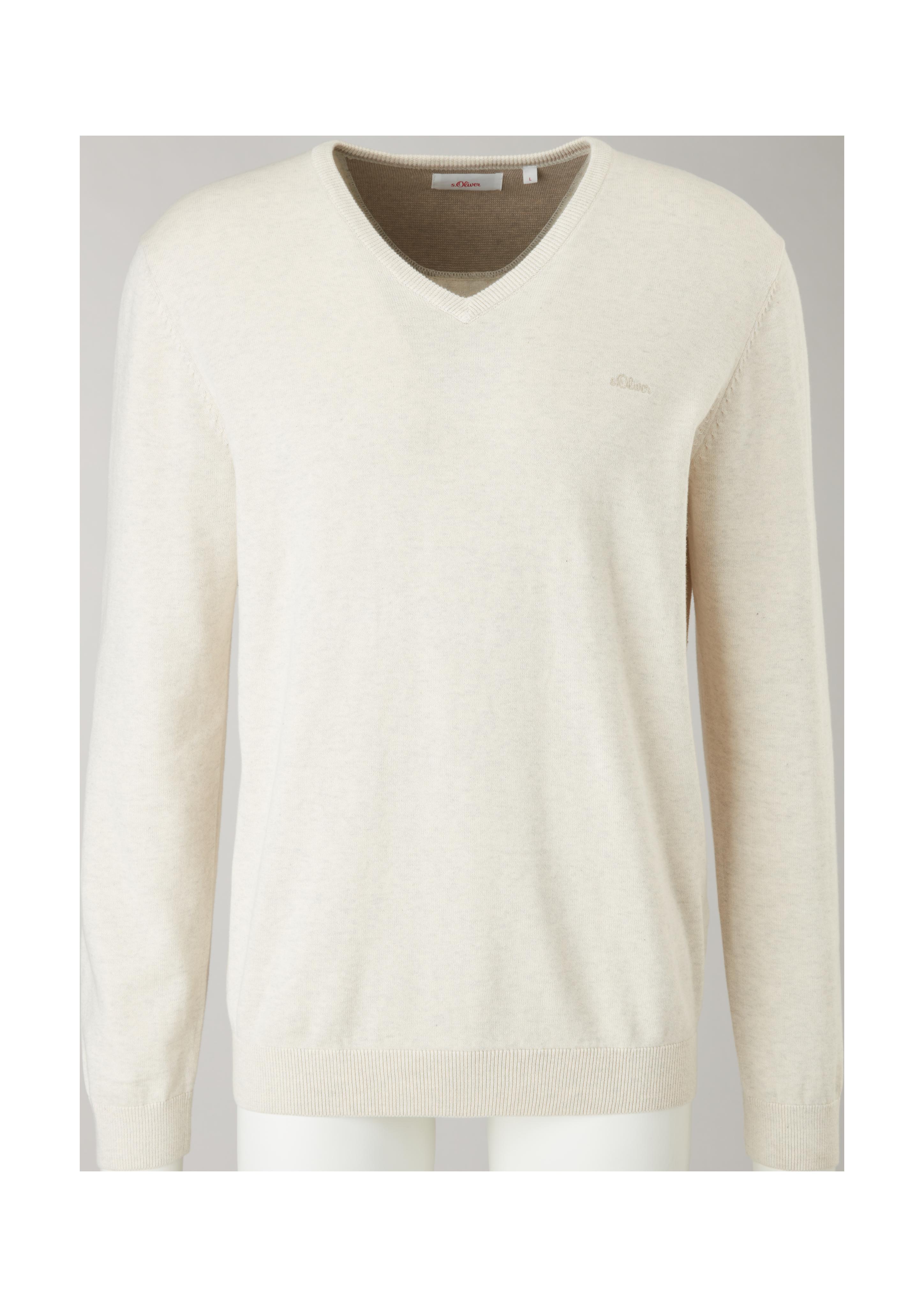 Feinstrickpulli mit V-Ausschnitt  03.899.61.7623-03W0