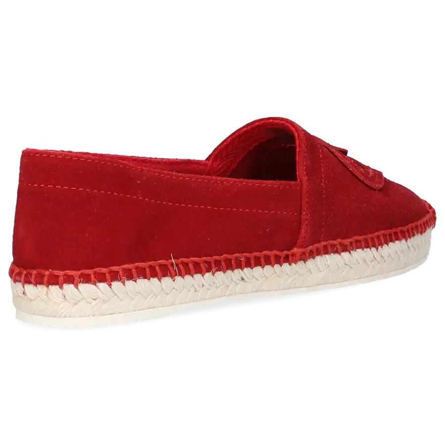 Dsquared2 - Halbschuhe Kalbsleder Veloursleder Logo rot - rot