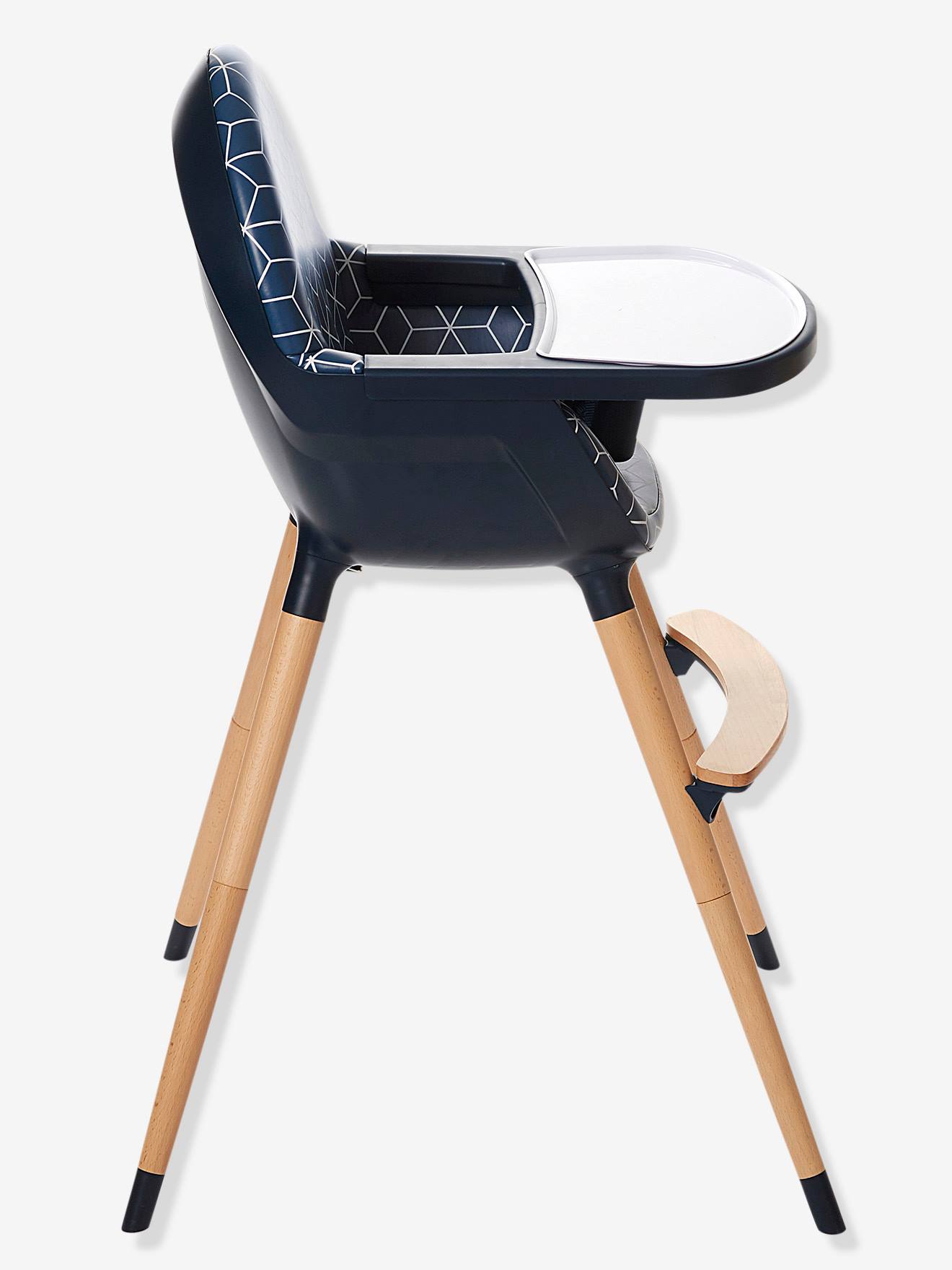 Vertbaudet Mitwachsender Kinder Hochstuhl TOPSEAT - blau bedruckt